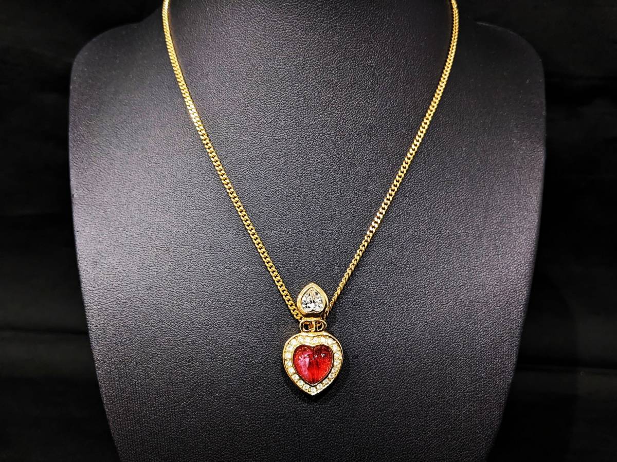 クリスチャンディオール Christian Dior ネックレス 星蜂ハート 