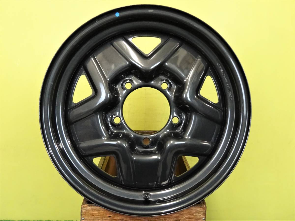 H2007 中古 4本 スズキ ジムニー 純正 スチール 16 x 5.5J +22 5H 139.7