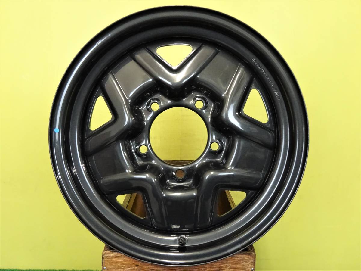 H2007 中古 4本 スズキ ジムニー 純正 スチール 16 x 5.5J +22 5H 139.7