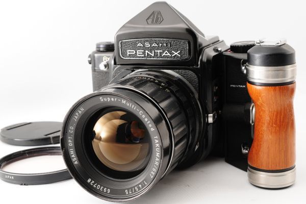 2027#23 ペンタックス PENTAX 6x7 SMC Takumar 75mm F4.5 Lens 中判フィルムカメラ グリップ [現状品]