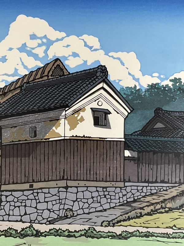 が購入できます 真作□木版画□創作版画家 西嶋勝之□『雲の峰』□大型