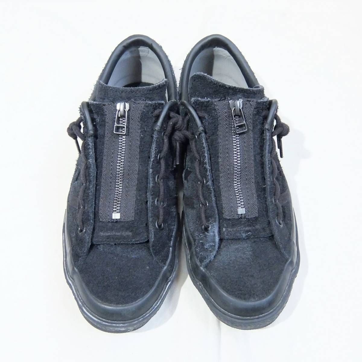 CONVERSE STAR&BARS CENTERZIP SUEDE OX US9.5 / コンバース スターアンドバーズ センタージップ スエード OX ブラック 28cm