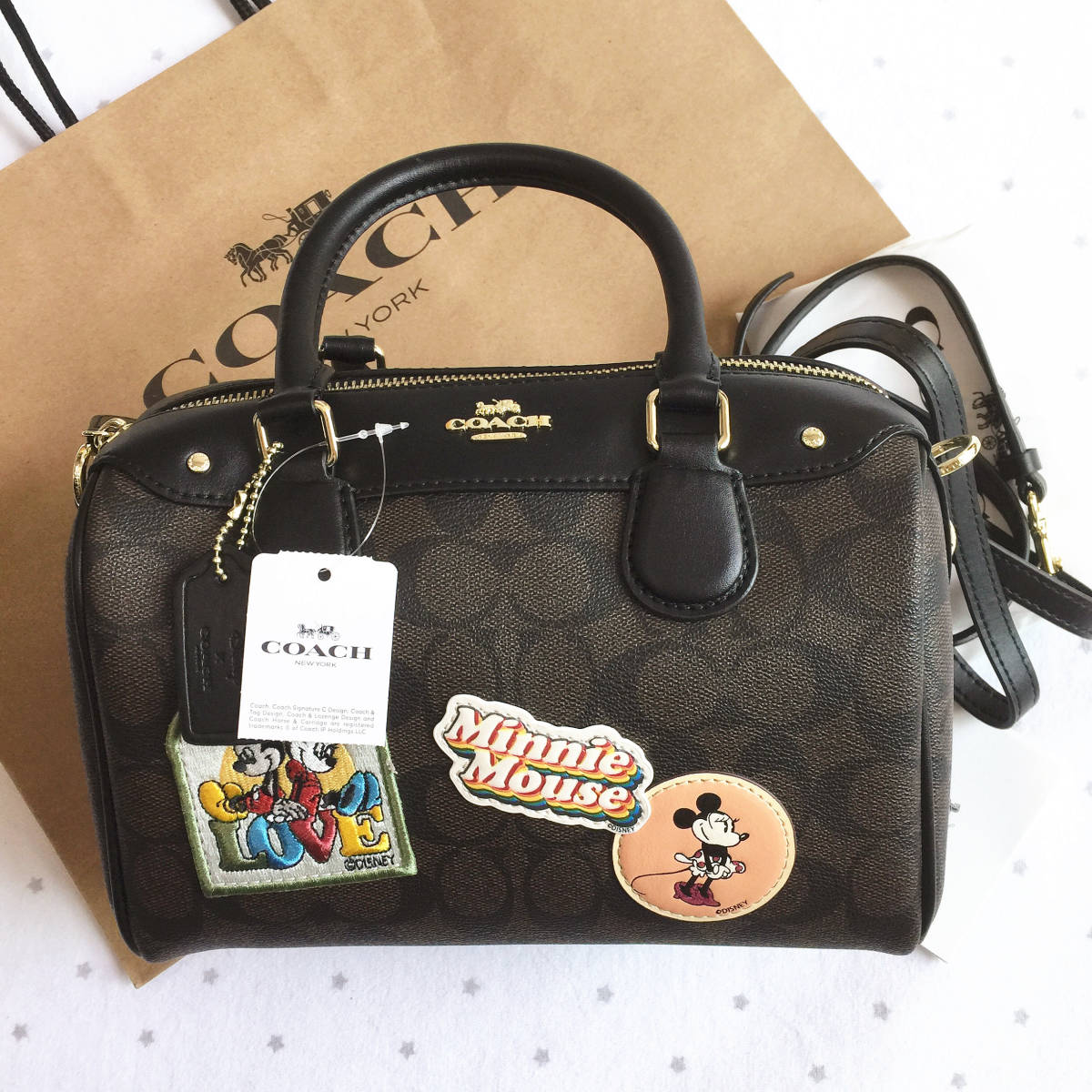 新品未使用】COACH コーチバッグ F29357 マカホニー×ブラック