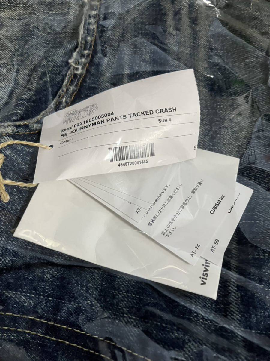 visvim ICT SS JOURNEYMAN PANTS TACKED CRASH size 4 0221905005004 