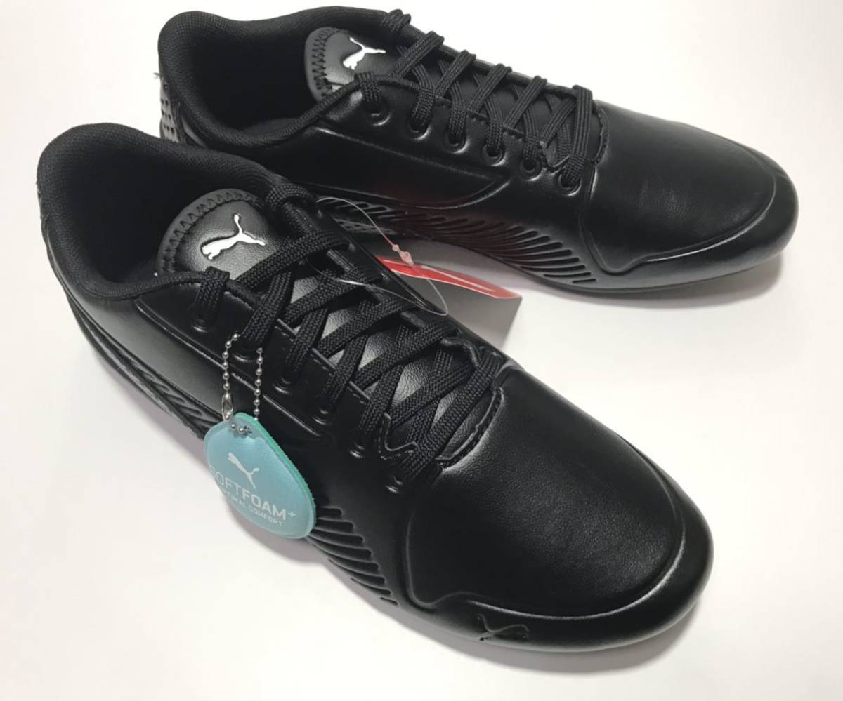 未使用!! PUMA プーマ 339862-01 DRIFT CAT 7S ULTRA BLACK ドリフトキャット ウルトラ ブラック 黒 26.5cm ドライビング スニーカー