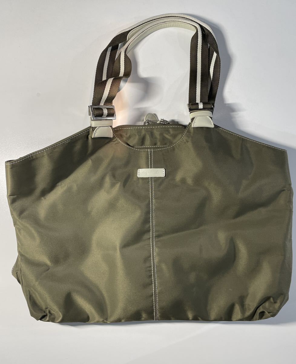 アニエスベー　ボヤージュ手提げバッグ　カーキ