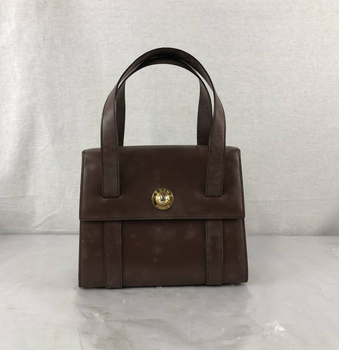 【HI1083】CELINE セリーヌ ハンドバッグ ショルダーバッグ 2way 斜めがけ ブラウン レザー ゴールド金具 レディース バッグ 袋付き