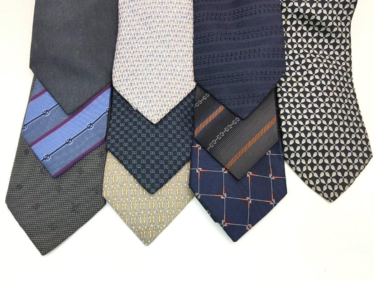 エルメス / グッチ / ルイヴィトン 他 ネクタイ 10点まとめ 中古【UW040405】