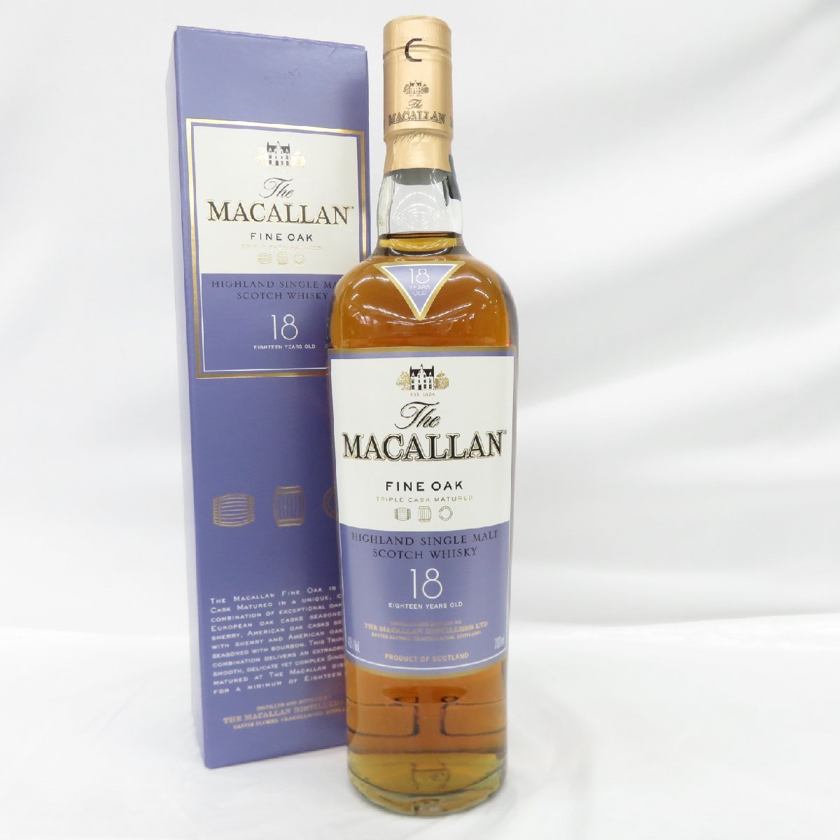 マッカラン 18年 ファインオーク 700ml 43％ ウイスキー The MACALLAN