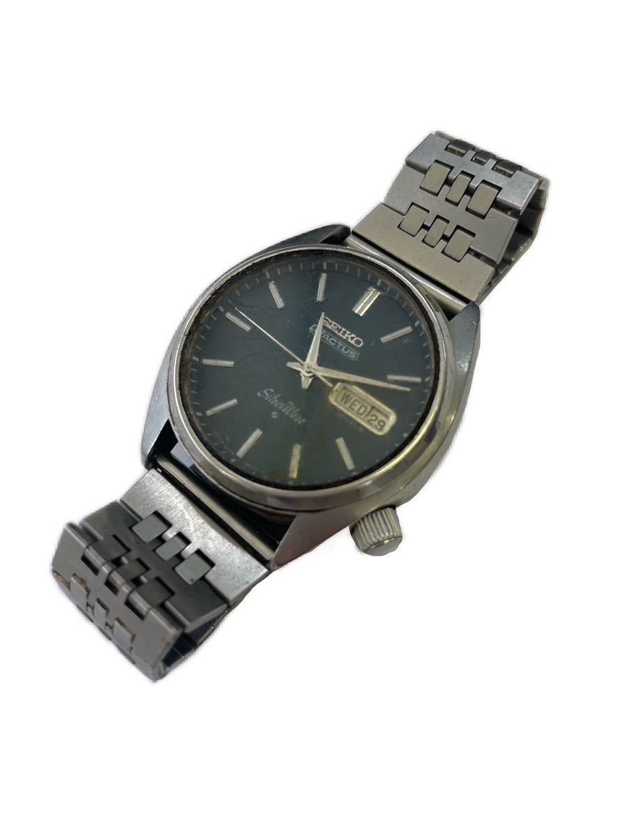 SEIKO セイコー 6306-8000 5ACTUS ファイブ アクタス シルバーウェーブ デイデイト ブルー系文字盤 メンズ 自動巻き 腕時計 動作確認済み