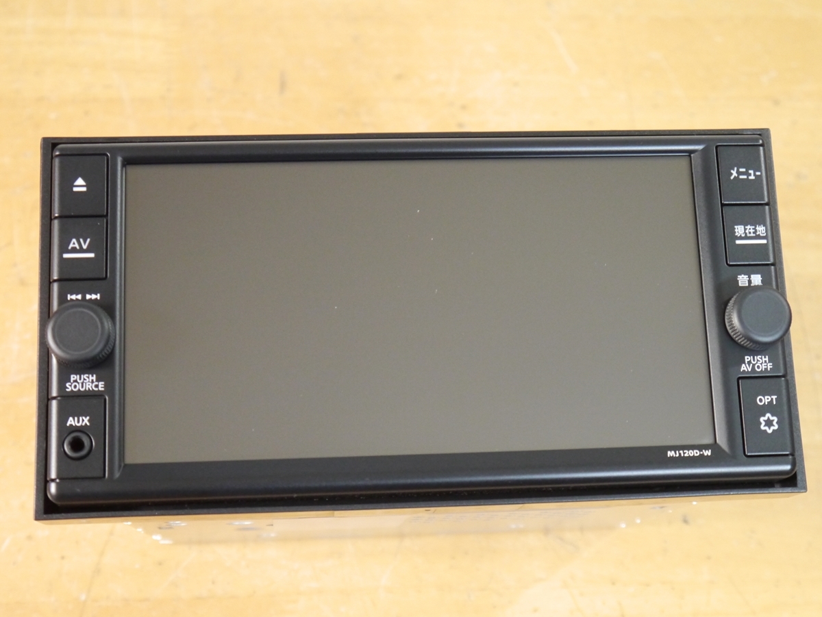 日産純正ナビ MJ120D-W Bluetooth フルセグ 0420】 MJ120D-W 2020年製 日産純正メモリーナビ フルセグ/SD