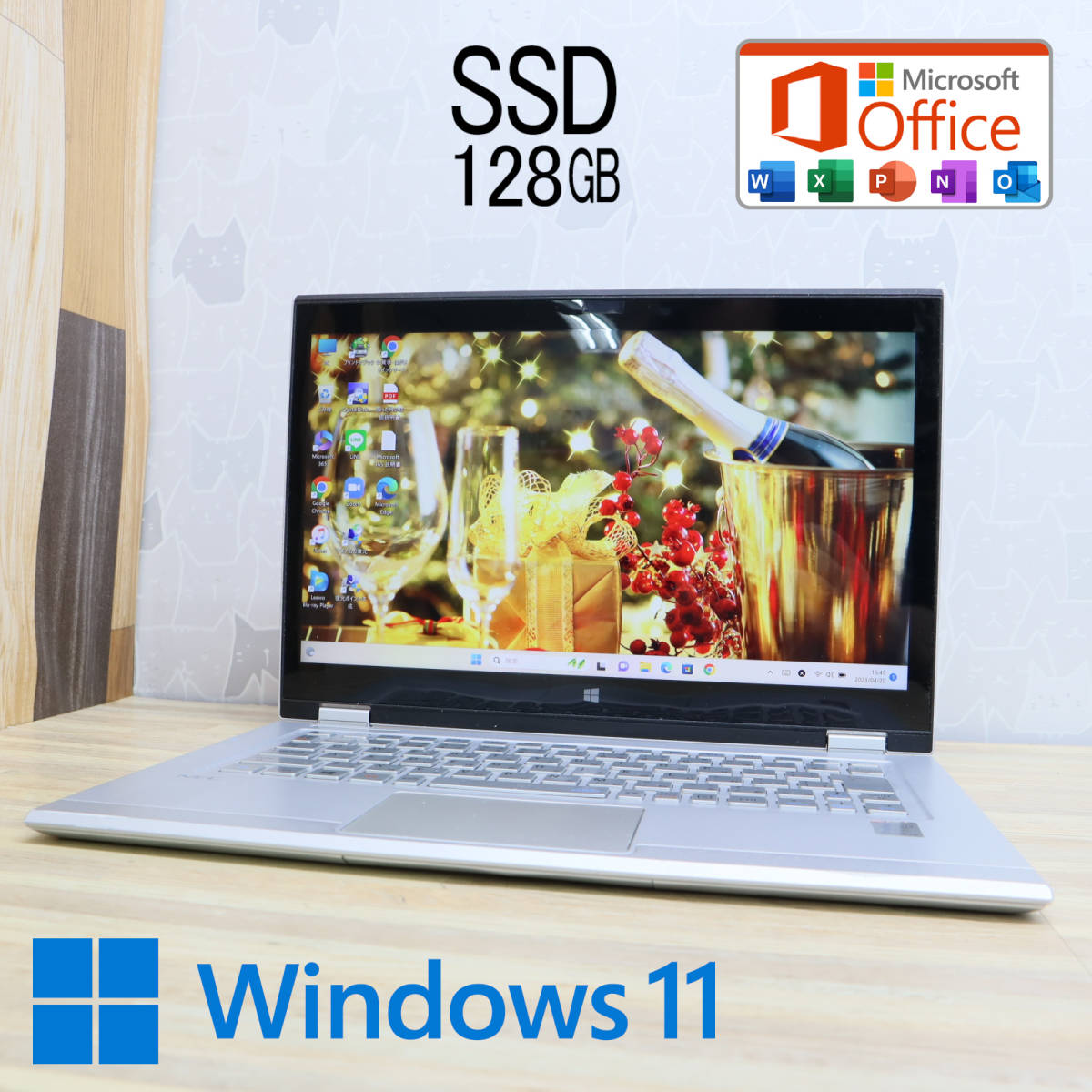 ★高性能5世代i5！M.2 SSD128GB★VK22TN-L Core i5-5200U 高速転送！高解像度 Bluetooth 無線 Webカメラ Win11 MS Office★P48462