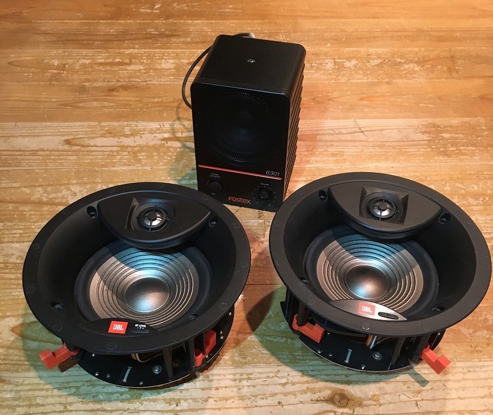 FOSTEX 6301 モニタースピーカー JBL埋め込みスピーカー STUDIO 2 6IC　訳アリ　格安セット