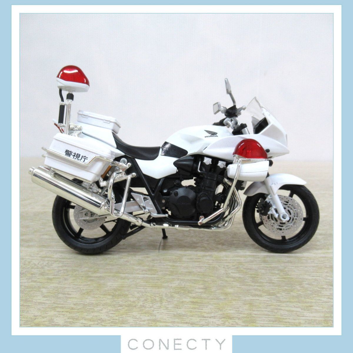 アオシマ 1/12 完成品バイクシリーズ 白バイ ホンダ CB1300P 神奈川