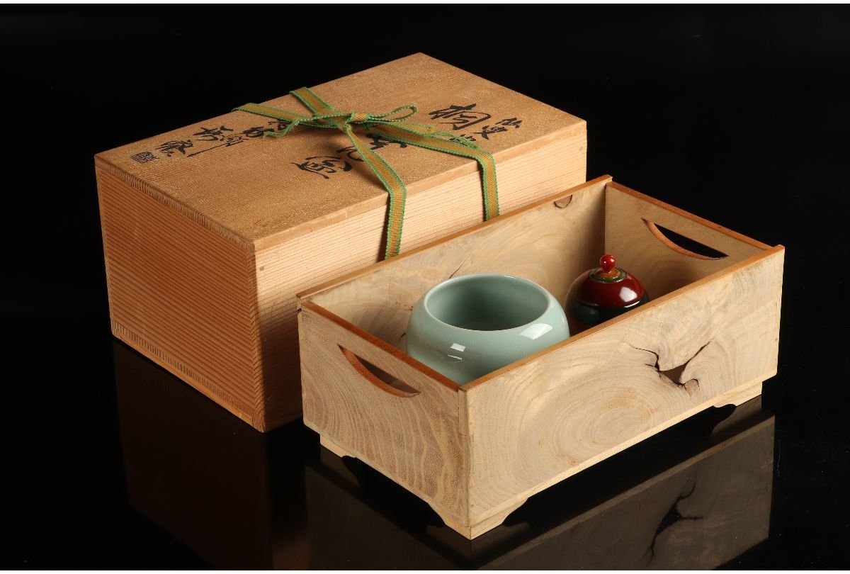 K】茶道具 碌々斎 銘：西樓 自作 茶杓 惺斎 花押 箱書 箱付
