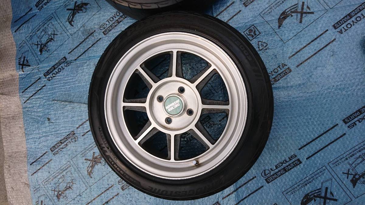 HAYASHI RACING ハヤシレーシング 15インチ タイヤ AWセット 6j+30 4穴 