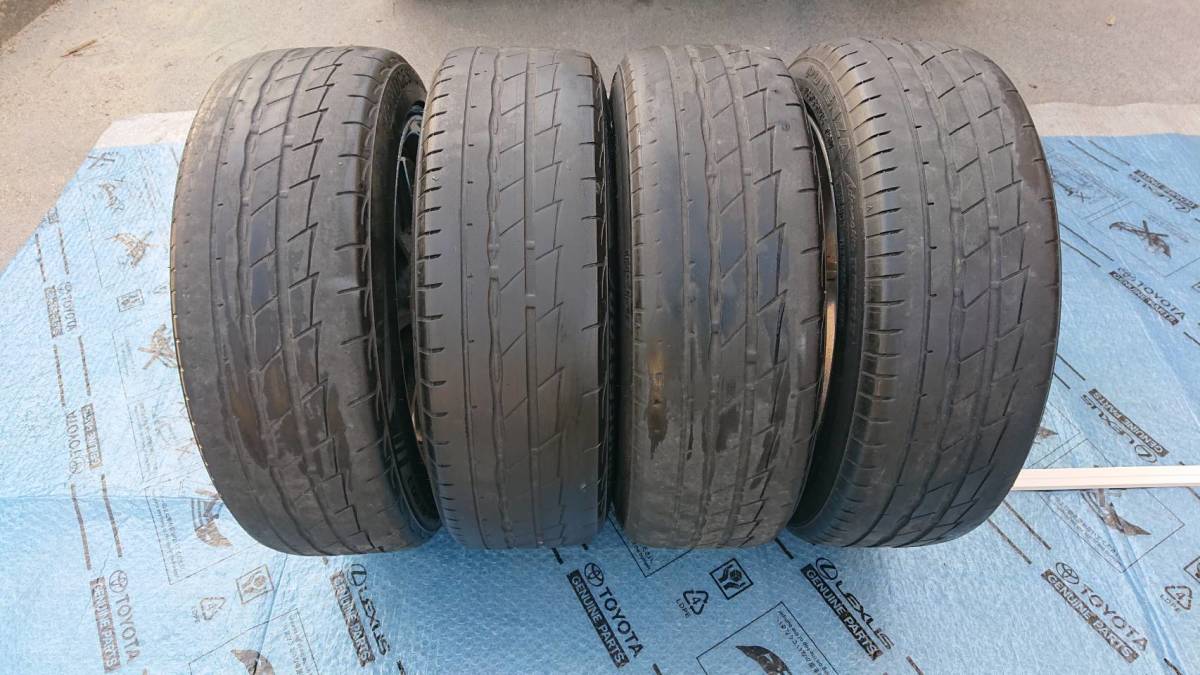 HAYASHI RACING ハヤシレーシング 15インチ タイヤ AWセット 6j+30 4穴 