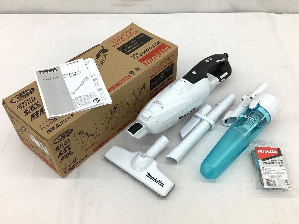 マキタ 充電式クリーナ/コードレス掃除機/紙パック式 CL282FD 動作