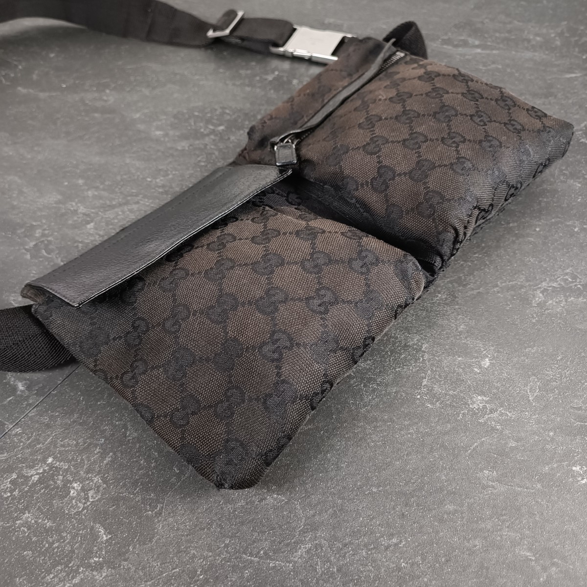 美品 GUCCI グッチ ウエストポーチ ボディバッグ ウエストバッグ