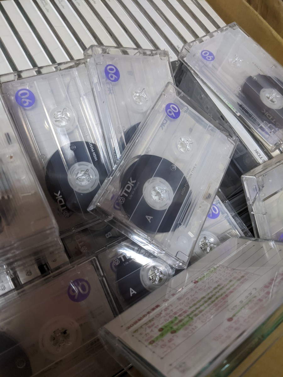 TDK　ハイポジション　90分　100本　使用済　カセットテープ