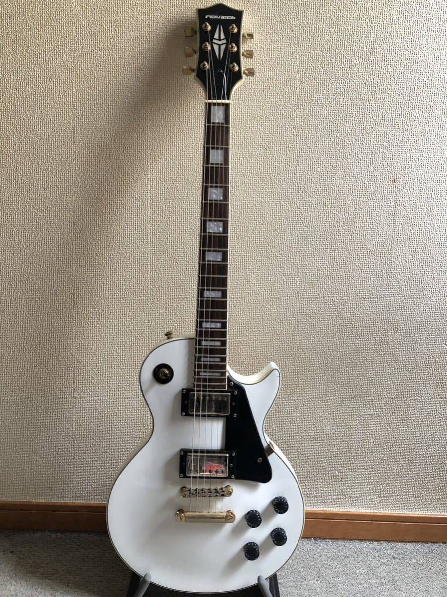 PLAYTECH レスポール　ホワイト　美品　小難有　ソフトケース付き