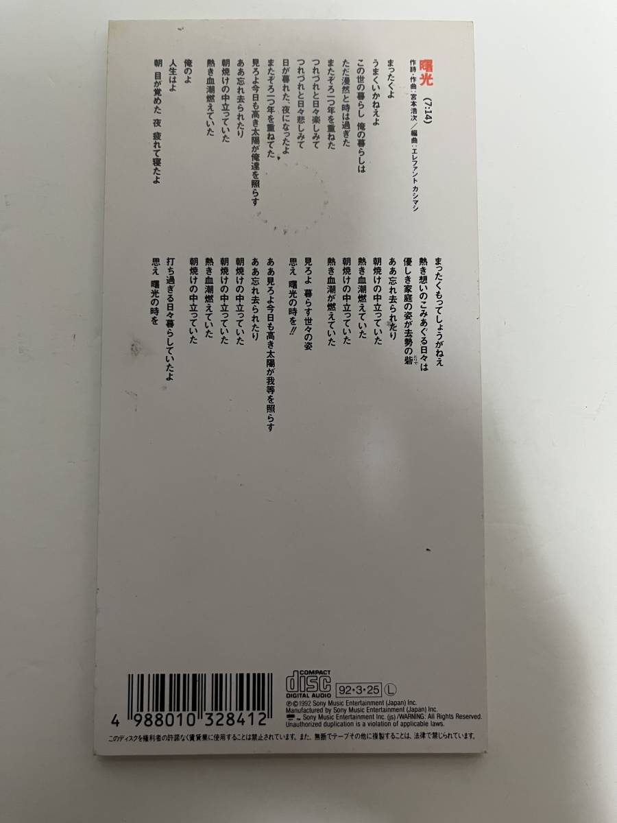 エレファントカシマシ 宮本浩次 曙光 CD - 8cmシングル 激レア