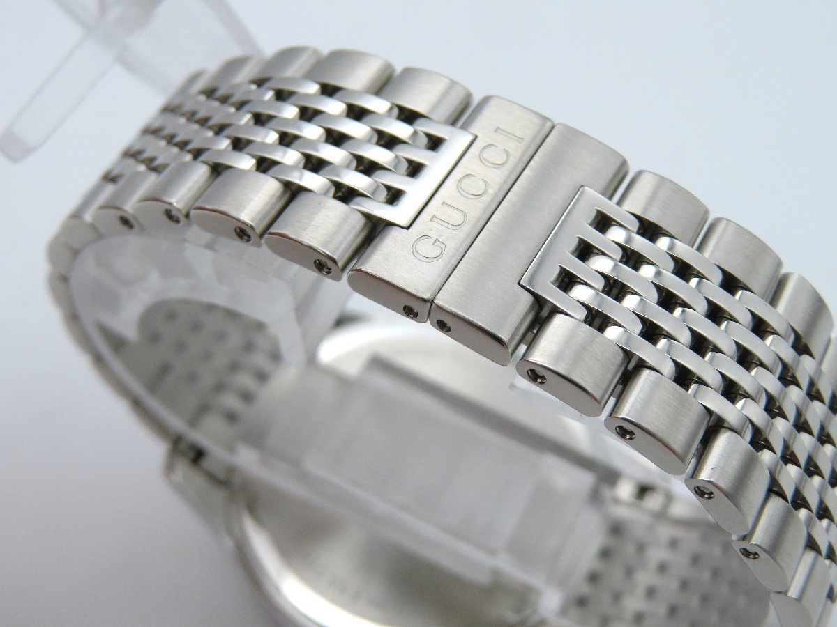 ◆1円◆稼働◆良品　グッチ　126.4　Gタイムレス　黒　クオーツ　メンズ　腕時計　　D013