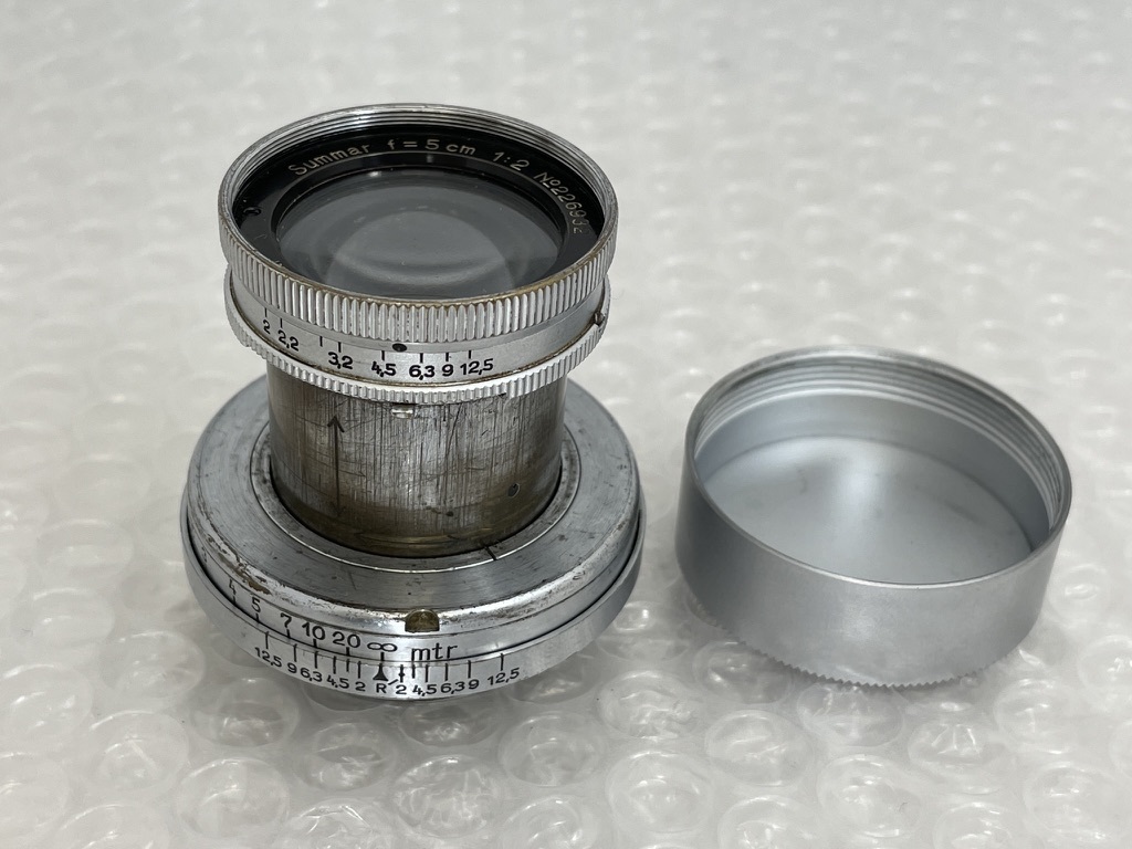 Leica 5cm ライカ Summar 50mm F2 ズマール Leitz L クローム ☆希少