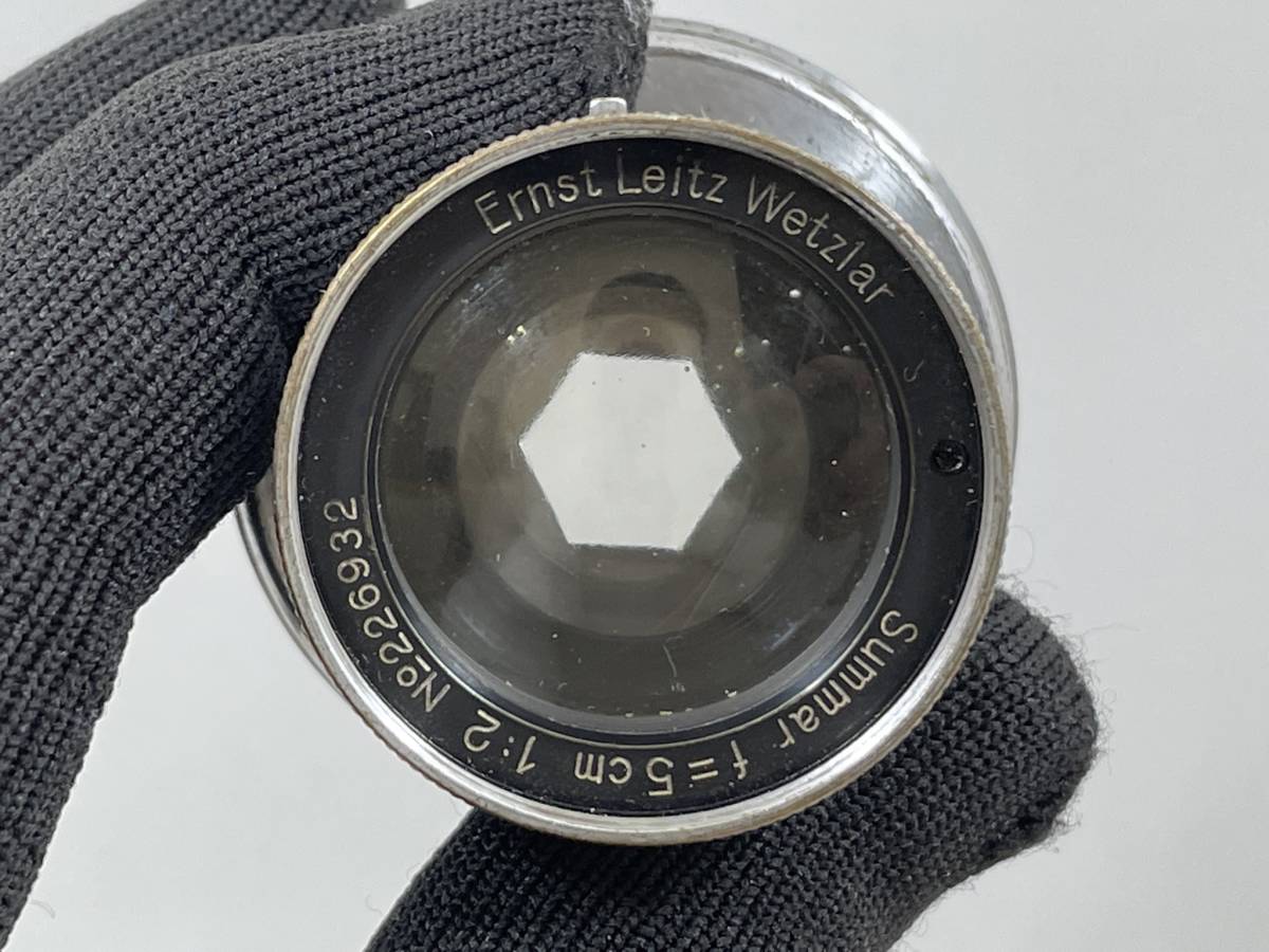 Leica 5cm ライカ Summar 50mm F2 ズマール Leitz L クローム ☆希少