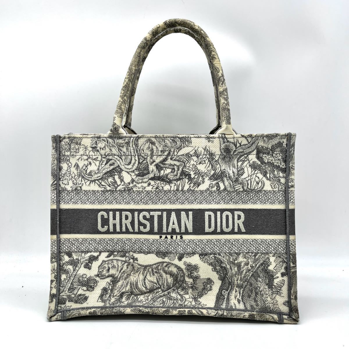 1円 【確実正規品】 Christian Dior ブックトート ミディアム トート 