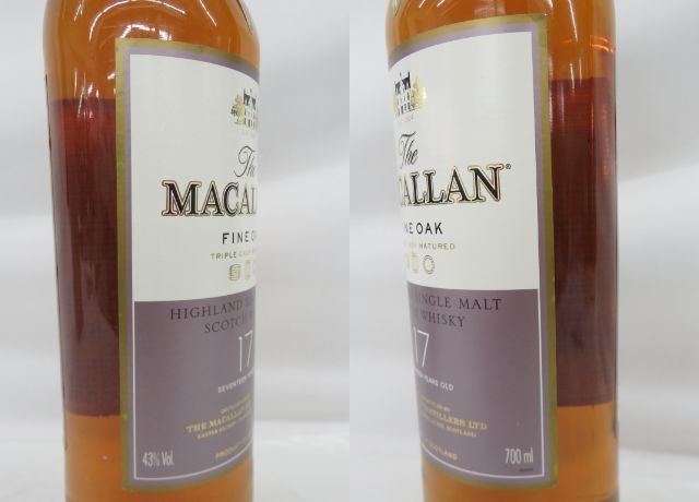 未開栓】The MACALLAN ザ・マッカラン 17年 ファインオーク ウイスキー