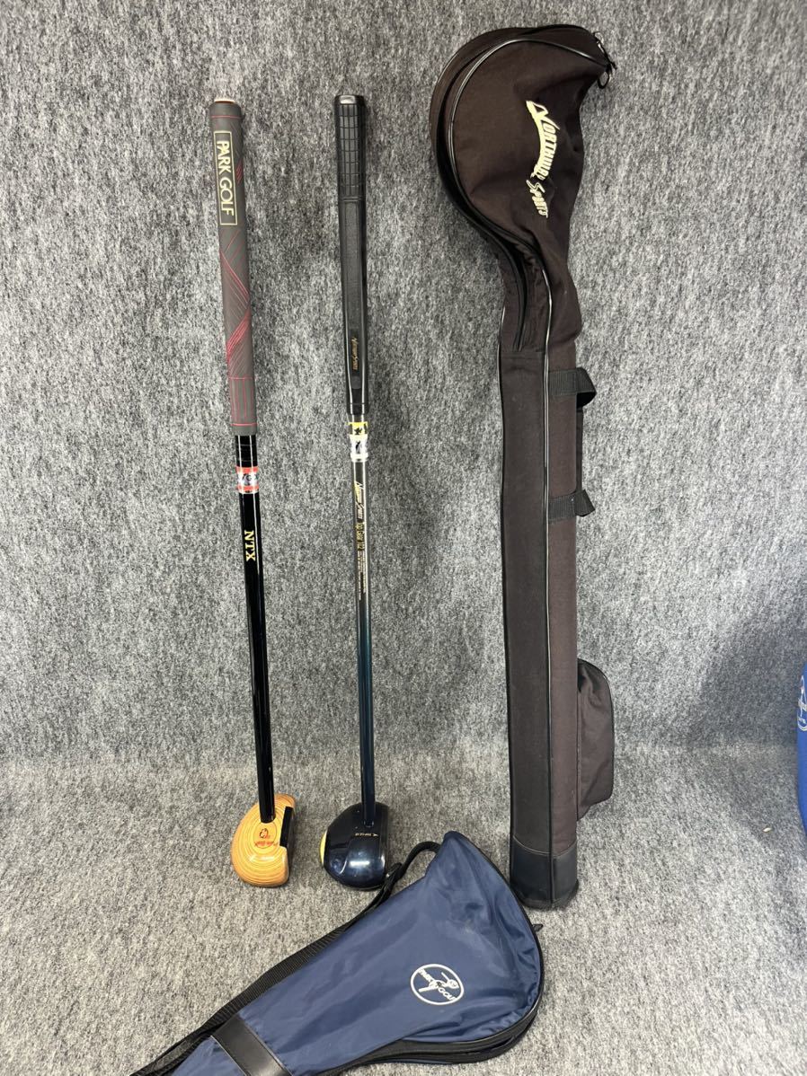 ノースウェイスポーツ NITTAX ニッタクス パークゴルフクラブ 2本セット 右打ち ケース付き NTX Park golf DX Top Gear トップギア