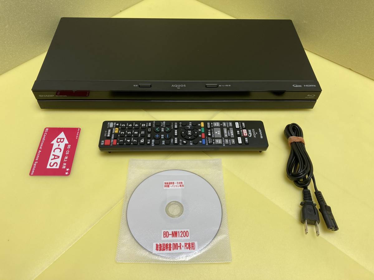 SHARP AQUOS BD-NW1200【1TB 2番組同時録画】 SHARPアクオスブルーレイ