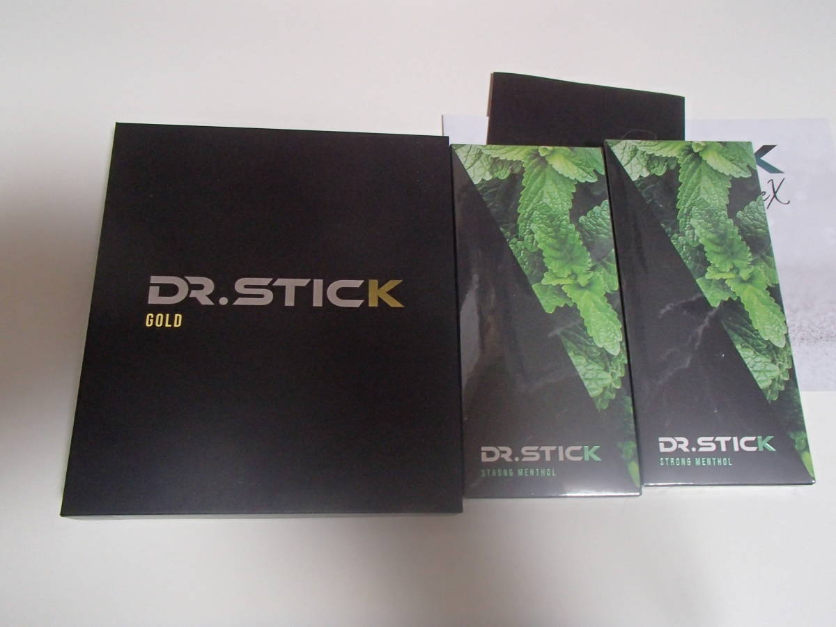 DR.STICK ゴールド中古美品、カートリッジメンソール新品2箱