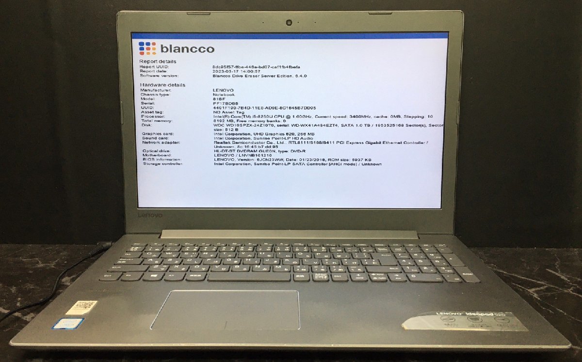 LENOVO ideapad 520 ジャンク ideapad Core - 520-15IKB Lenovo 8GB i5 0 i5-8250U ジャンクLenovo