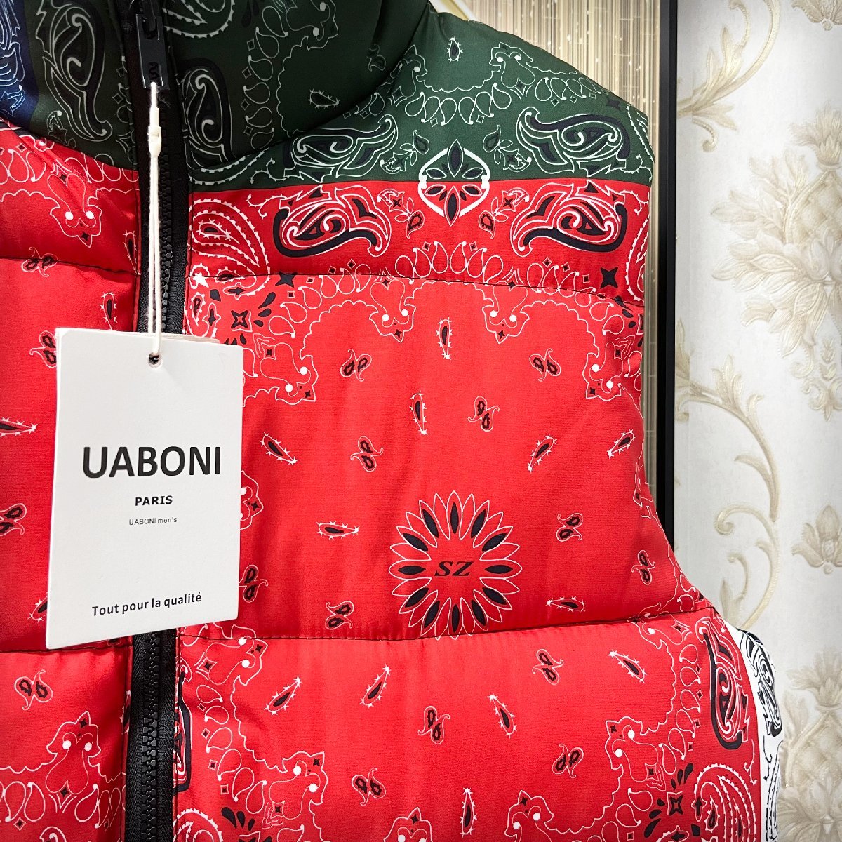 最高峰EU製＆定価6万◇UABONI*Paris*中綿ベスト*ユアボニ*パリ発◇個性 