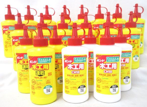 送料300円(税込)□ib838□コニシ ボンド 木工用 500g 日本製 21点【
