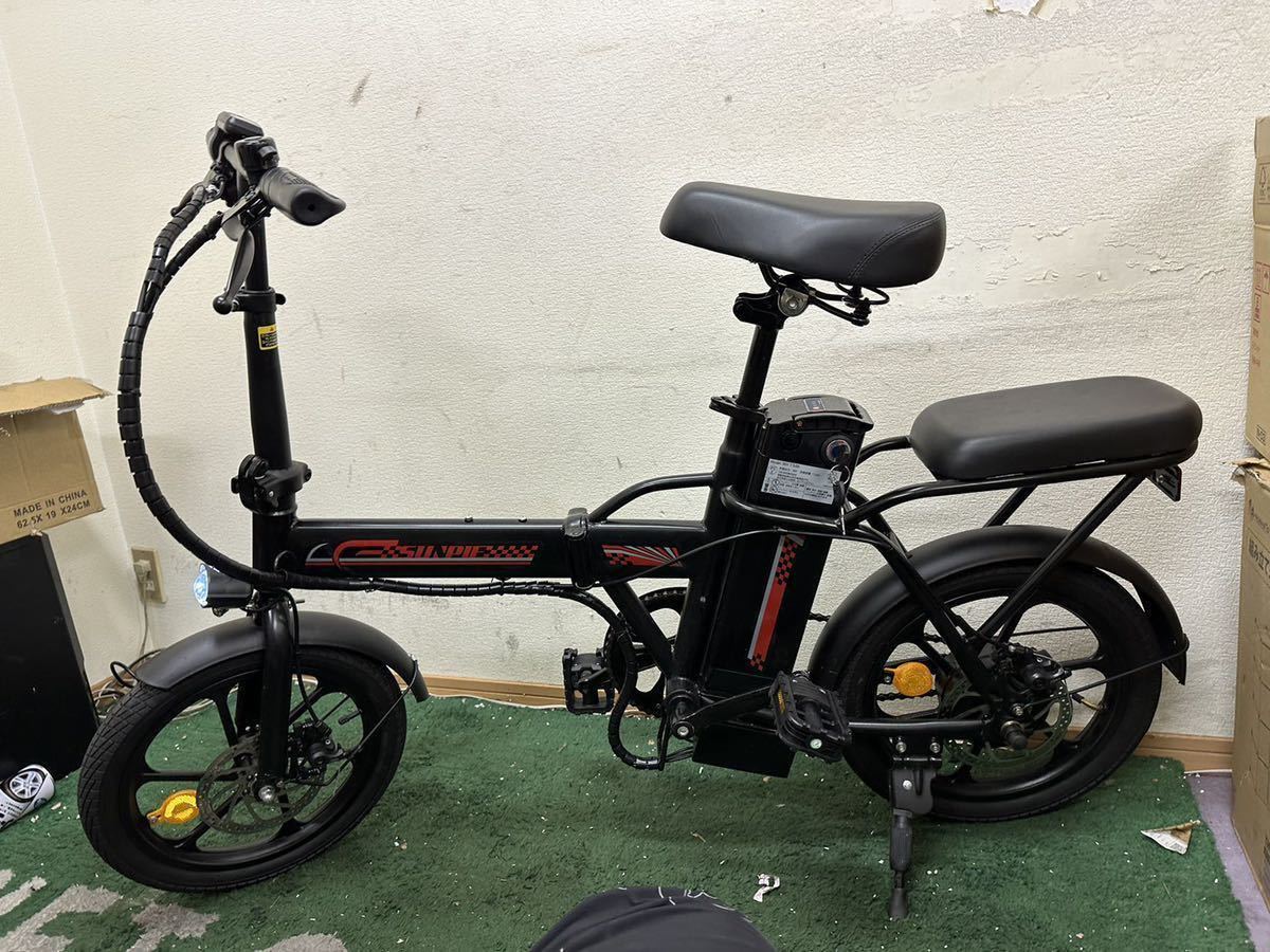 フル電動自転車 16インチ 電動自転車電動アシスト自転車アクセル付き