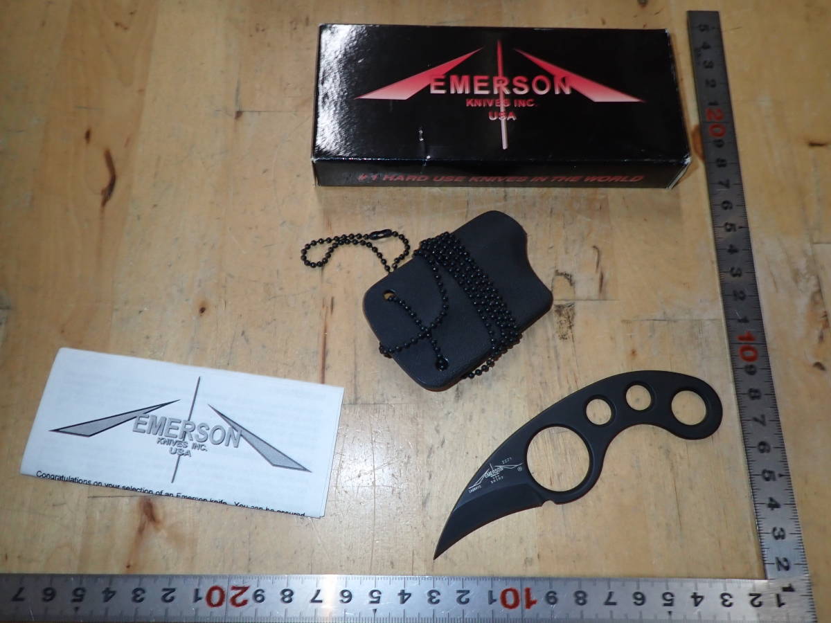 X27B』EMERSON エマーソン ネックナイフ カランビット シースナイフ  