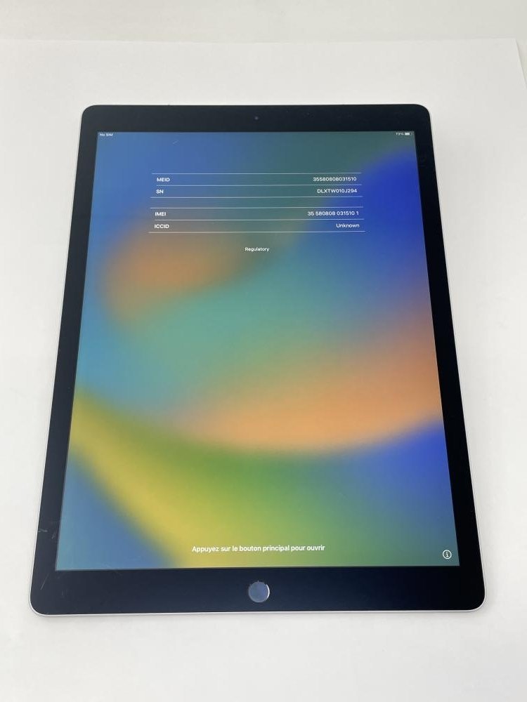 U636【ジャンク品】 デモ機 iPad PRO 12.9インチ（第2世代） 64GB au