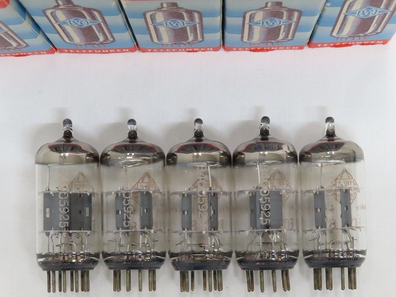 □□TELEFUNKEN ECC81 ダイヤマーク入 真空管 5本 テレフンケン