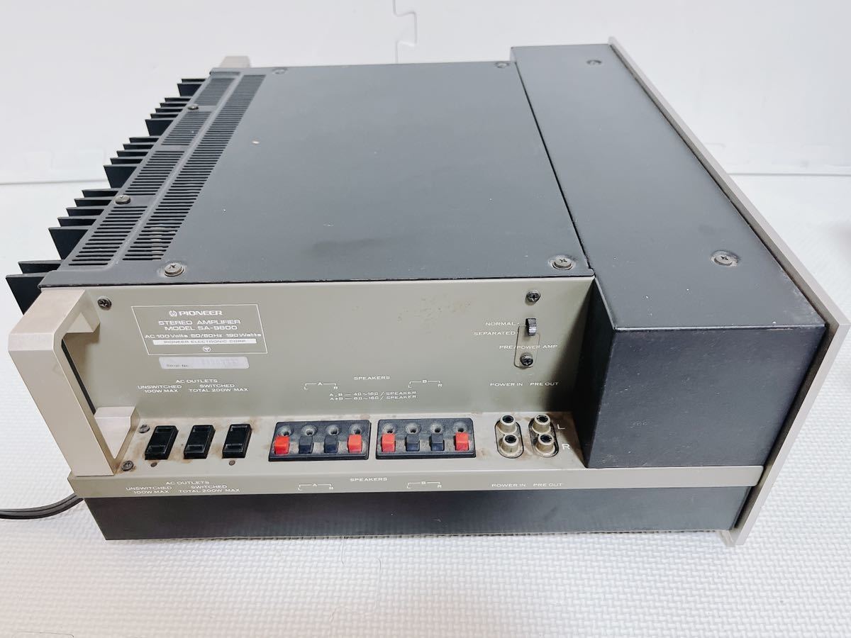 【1円スタート 現状品】PIONEER パイオニア SA-9800 プリメインアンプ 動作未確認 PIONEER SA-9800 パイオニア 音出しOK Yahoo プリメインアンプPIONEER
