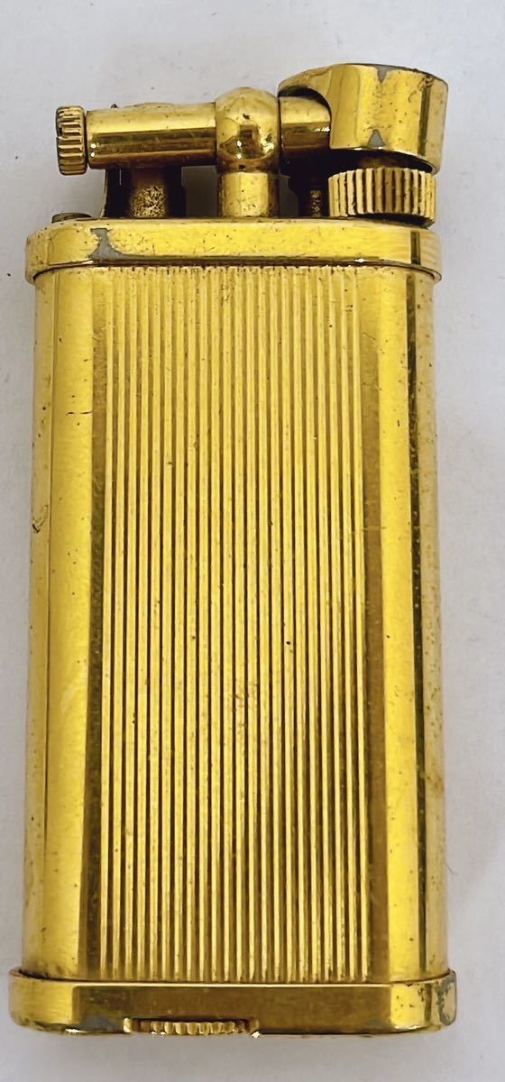 dunhill ダンヒル ハンマー式 高級ガスライター ローラーガスライター 喫煙グッズ 喫煙具 メンズ ゴールド系 火花OK