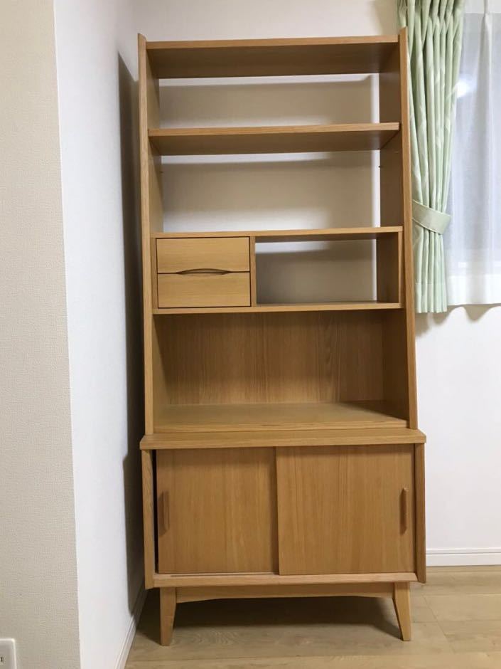 unico　SIGNE(シグネ) トールシェルフ W810　ナチュラルカラー　ウニコ　北欧デザイン　ビンテージ　棚/