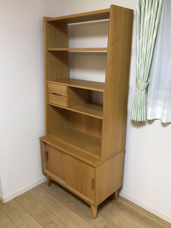 unico　SIGNE(シグネ) トールシェルフ W810　ナチュラルカラー　ウニコ　北欧デザイン　ビンテージ　棚/