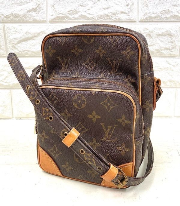 LOUIS VUITTON ルイヴィトン モノグラム アマゾン ショルダーバッグ ポシェット ブラウン M45236 fah 4A642