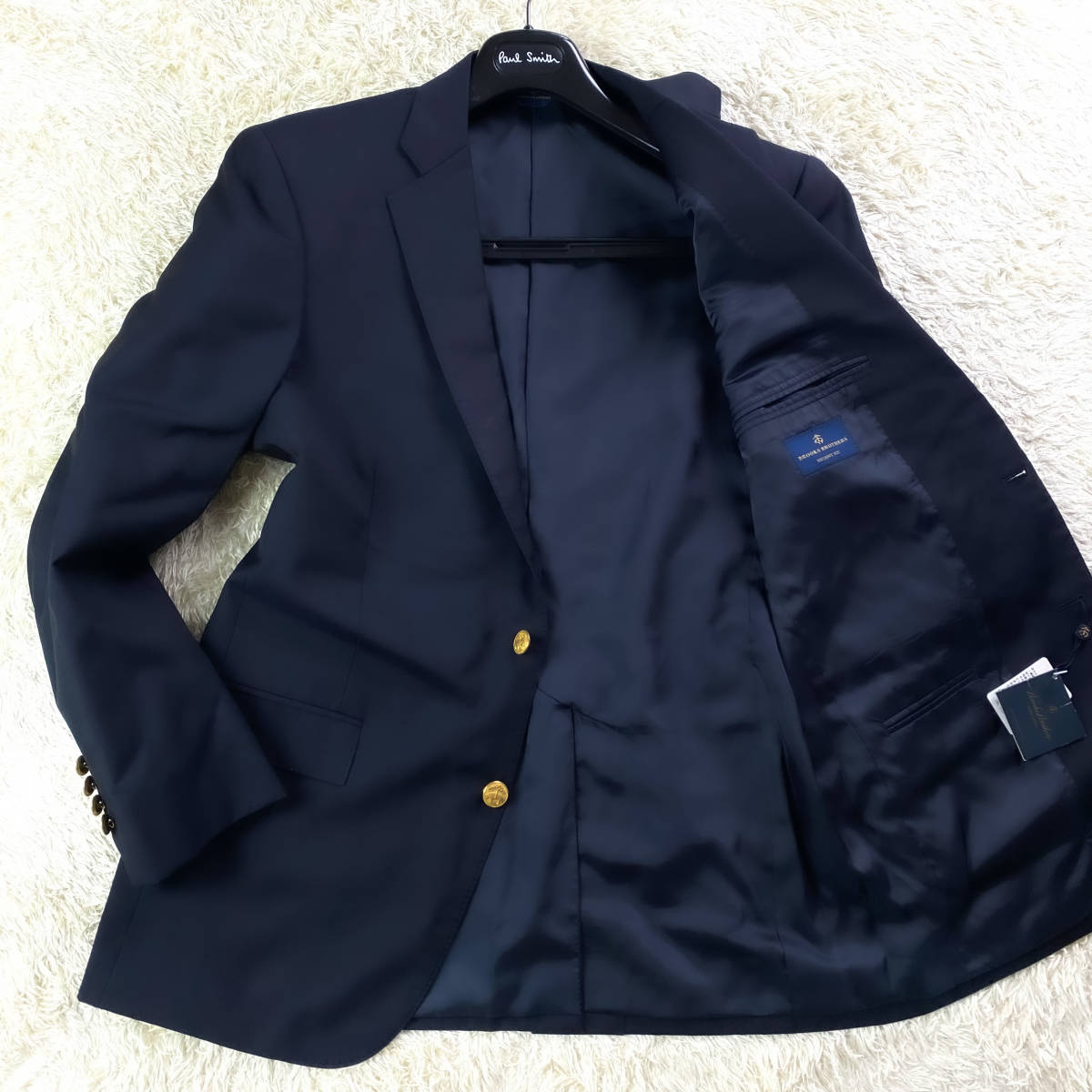 Brooks Brothers 紺ブレザー 金釦 Tollegno生地 2B 【公式通販】