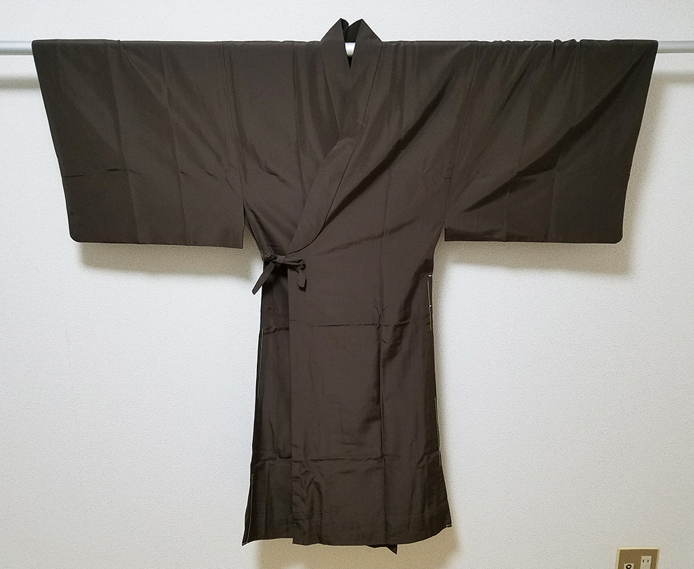 06) 曹洞宗 改良服 冬用 茶色 改良衣僧侶仏教仏具法衣袈裟装束制服恩衣 
