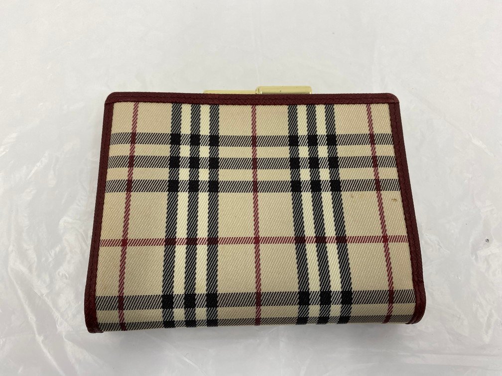BDBA5028】BURBERRY バーバリー ノバチェック 財布 PVC×レザー