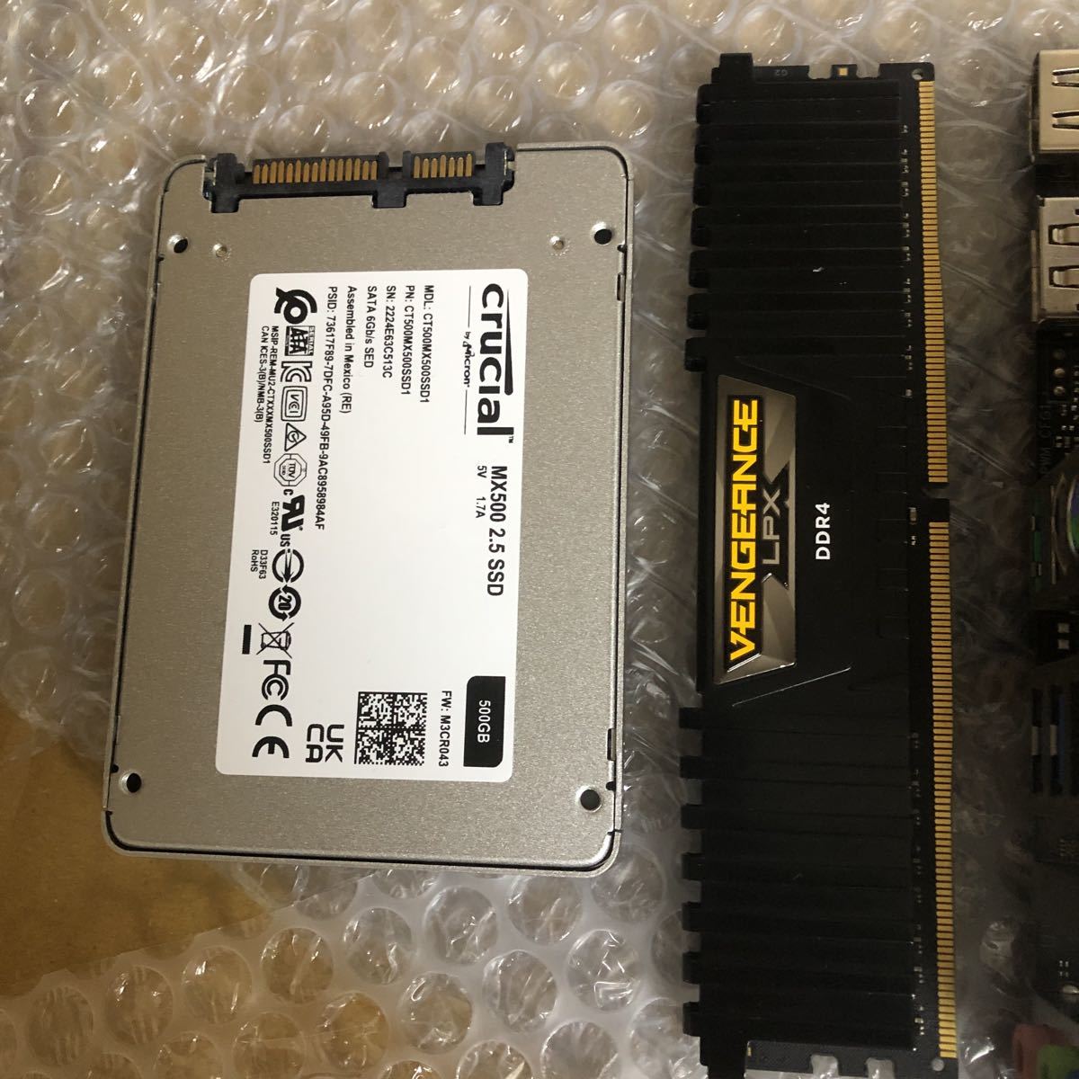ASRock B460M-ITX vengeance DDR4-2666 16GB SSD 500GB LGA1200